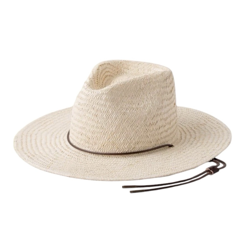 Will + Bear Rider Bone White Palm Straw Desert Sun Hat Medium Unisex UPF Beach